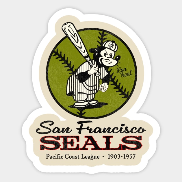 Defunct San Francisco Seals PCL Baseball Sticker by Defunctland